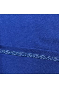 Мужской лонгслив классический трикотажный цвет индиго