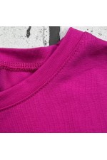 Женский лонгслив классический трикотажный ярко-розовый (фуксия)   Магазин Толстовок Лонгсливы из кулирки базовые женские