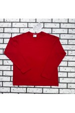 Женский лонгслив классический трикотажный красный   Магазин Толстовок Лонгсливы из кулирки базовые женские