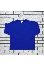 Женский лонгслив классический трикотажный васильковый синий   Магазин Толстовок Лонгсливы из кулирки базовые женские