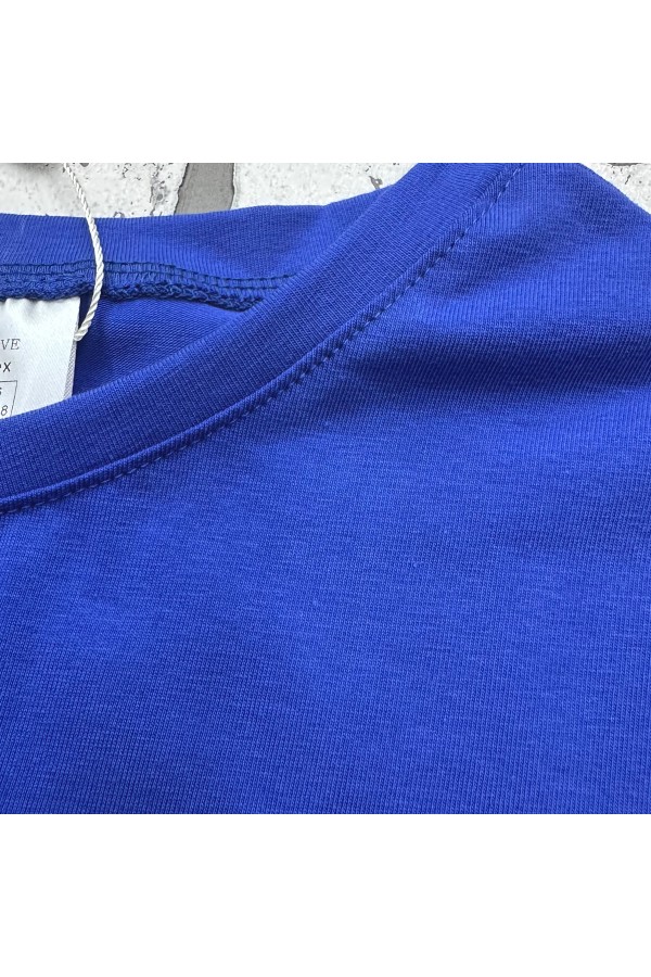 Женский лонгслив классический трикотажный васильковый синий   Магазин Толстовок Лонгсливы из кулирки базовые женские