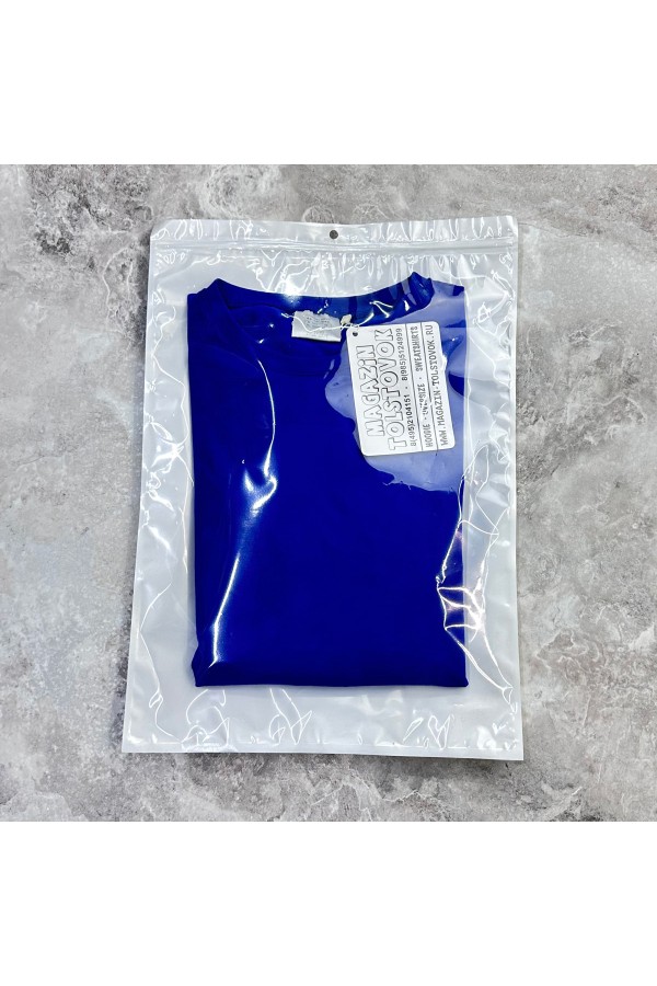 Женский лонгслив классический трикотажный васильковый синий   Магазин Толстовок Лонгсливы из кулирки базовые женские