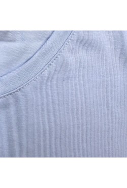 Мужской лонгслив классический трикотажный небесно-голубой