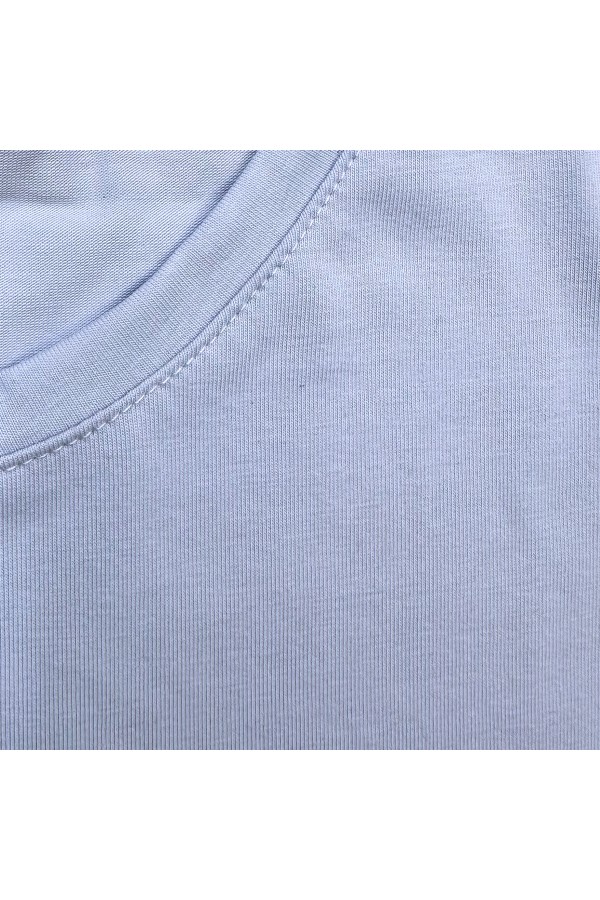 Женский лонгслив классический трикотажный цвет небесно-голубой (незабудка)   Магазин Толстовок Лонгсливы из кулирки базовые женские