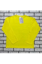 Женский лонгслив классический трикотажный желтый   Магазин Толстовок Лонгсливы из кулирки базовые женские