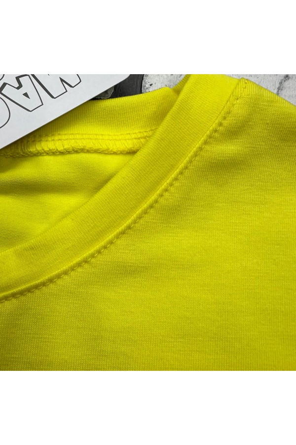 Женский лонгслив классический трикотажный желтый   Магазин Толстовок Лонгсливы из кулирки базовые женские