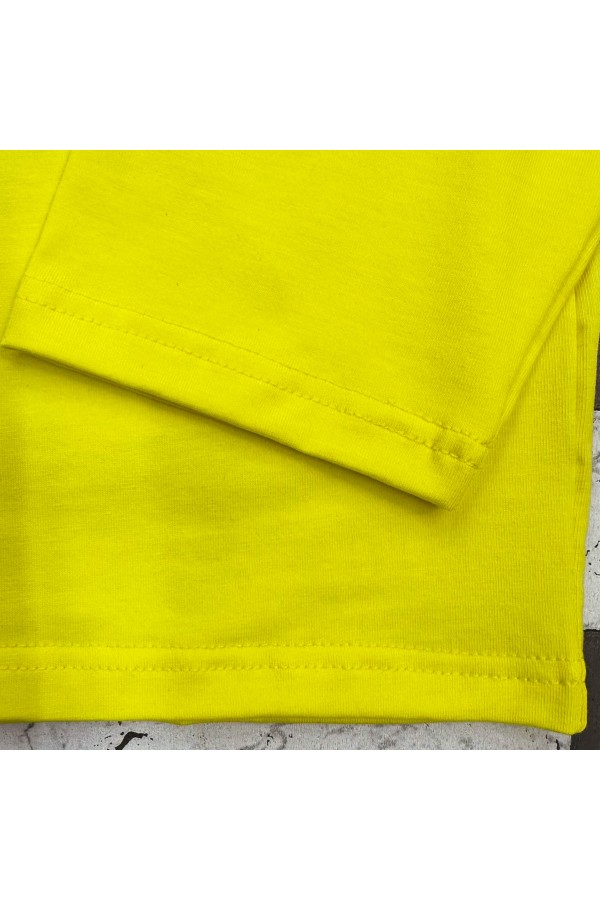 Женский лонгслив классический трикотажный желтый   Магазин Толстовок Лонгсливы из кулирки базовые женские