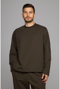 Мужской лонгслив классический premium хаки Мужской лонгслив классический premium хаки