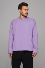  Lavender longsleeve man XS-44-Unisex-(Мужской)    Мужской лонгслив классический premium лавандовый (сиреневый) 