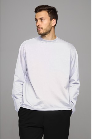 Мужской лонгслив классический premium белый