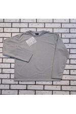 Женский лонгслив классический premium цвет серый меланж   Магазин Толстовок Женские лонгсливы классический крой