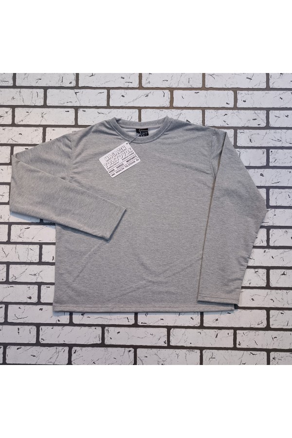 Женский лонгслив классический premium цвет серый меланж   Магазин Толстовок Женские лонгсливы классический крой