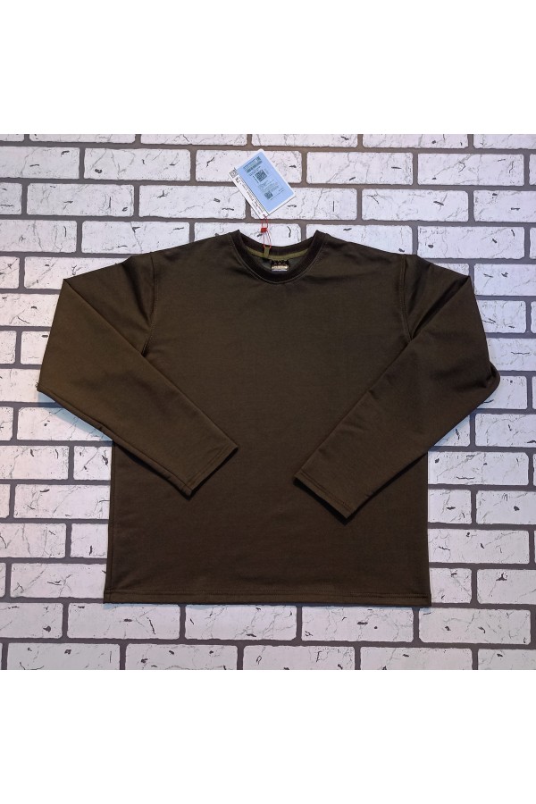 Женский лонгслив классический premium хаки   Магазин Толстовок Женские лонгсливы классический крой