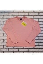 Женский лонгслив классический premium цвет персиковый розовый   Магазин Толстовок Женские лонгсливы классический крой