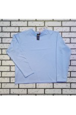 Женский лонгслив классический premium небесно-голубой   Магазин Толстовок Женские лонгсливы классический крой