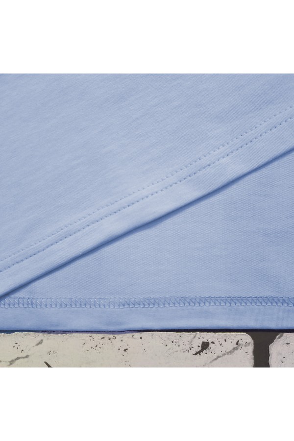 Женский лонгслив классический premium небесно-голубой   Магазин Толстовок Женские лонгсливы классический крой