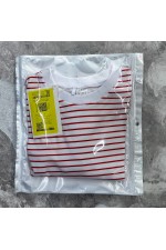 Лонгслив в полоску белый трикотажный женский укороченный   Магазин Толстовок Укороченные лонгсливы Cropp