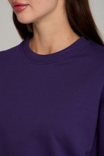 Женский лонгслив классический premium фиолетовый   Магазин Толстовок Женские лонгсливы классический крой