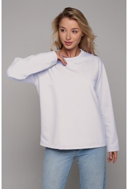 Женский лонгслив классический premium белый