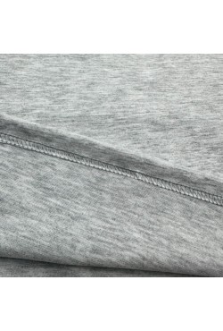 Футболка оверсайз серый-меланж женская из кулирки supreme