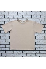 Футболка оверсайз бежевая (кремовая) женская из кулирки supreme   Магазин Толстовок Женские футболки oversize supreme 190-210 гр/м из кулирки