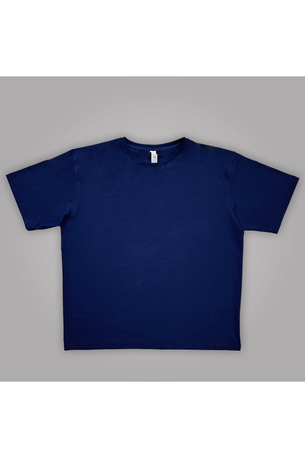  tshirt oversize dark-blue woman supreme XS-44-Unisex-(Женский)    Футболка оверсайз женская темно-синяя из кулирки supreme 