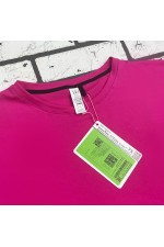 Футболка оверсайз фуксия женская из кулирки supreme   Магазин Толстовок Женские футболки oversize supreme 190-210 гр/м из кулирки