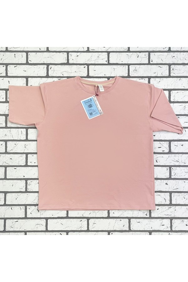 Футболка оверсайз пудровая розовая женская из кулирки supreme   Магазин Толстовок Женские футболки oversize supreme 190-210 гр/м из кулирки