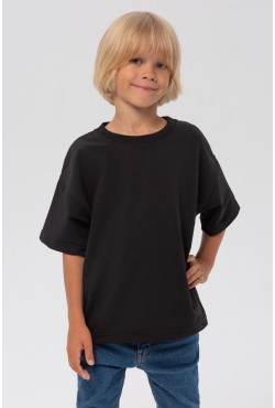 Детская футболка оверсайз черная для деток с 3х лет!