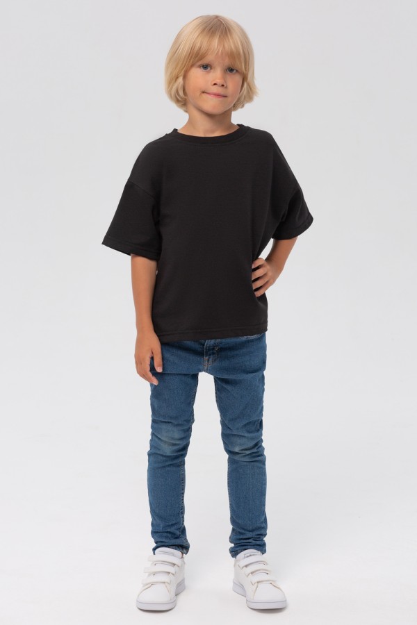 Детская футболка оверсайз черная для деток с 3х лет!   Магазин Толстовок Футболки Оверсайз для Деток - Фотографии на Мальчиках