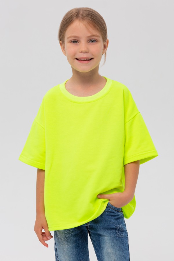  T-shirt oversize Lime 5XS-28-Kids-(На_деток)    Детская Футболка оверсайз  