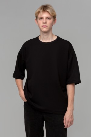 Футболка оверсайз черная мужская
