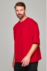 Футболка оверсайз красная мужская