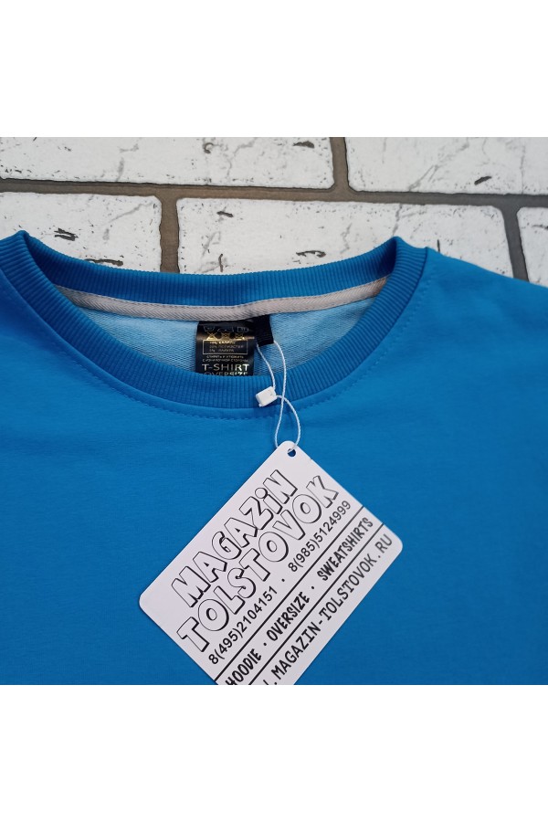 Футболка оверсайз бирюзовая   Магазин Толстовок Футболки OVERSIZE Женские