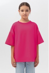  Подростковая Футболка оверсайз фуксия