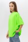  Oversize T-shirt for teenagers Neon Green XS-36-38-Teenage-(Подростковый)    Подростковая Футболка оверсайз Зелёный Неон 