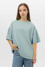  T-shirt for teenagers niagara XL-44-46-Teenage-(Подростковый)    Подростковая футболка оверсайз голубая Ниагара 