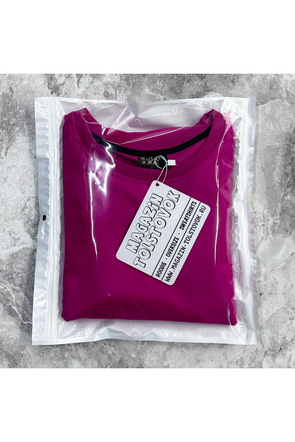 Футболка оверсайз фуксия (ярко-розовая)   Магазин Толстовок Футболки OVERSIZE Женские