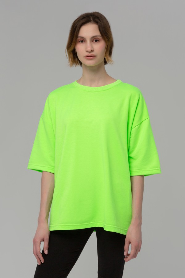 Футболка оверсайз Неон Зеленая   Магазин Толстовок NEON Oversize T-shirt  - неоновые футболки оверсайз 