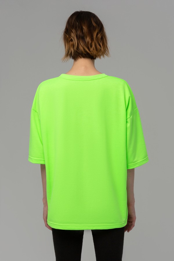 Футболка оверсайз Неон Зеленая   Магазин Толстовок NEON Oversize T-shirt  - неоновые футболки оверсайз 