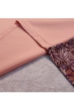 Футболка оверсайз персиковая с карманом и цветочным принтом на спине   Магазин Толстовок Футболки OVERSIZE Женские