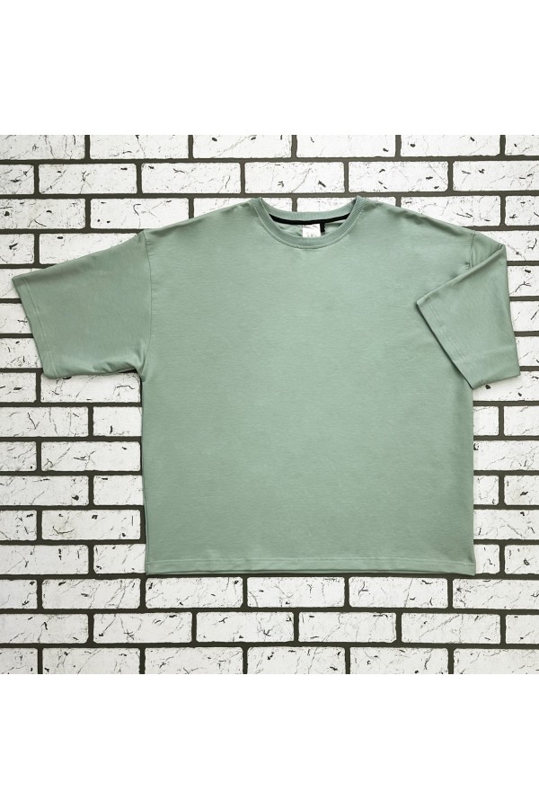 Футболка оверсайз Шалфей женская   Магазин Толстовок Футболки OVERSIZE Женские