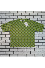 Футболка оверсайз Зеленый Тартан   Магазин Толстовок Футболки OVERSIZE Мужские