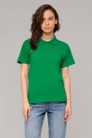 Футболка поло зеленая