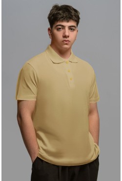 Футболка поло бежевая (песочная) мужская
