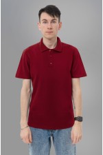  Поло мужское бордовое 4XL-58-Unisex-(Мужской)    Футболка поло мужское бордовая 