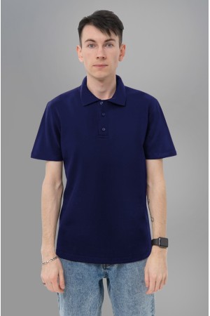 Футболка поло мужское темно-синий