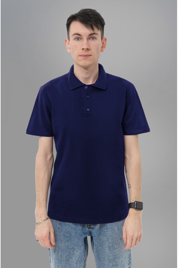  Футболка поло темно-синее мужское 4XL-58-Unisex-(Мужской)    Футболка поло мужское темно-синий 