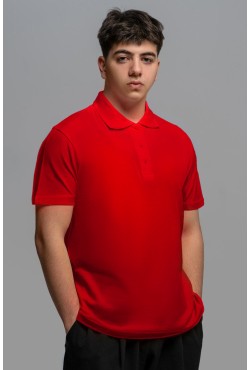 Футболка поло мужская красная