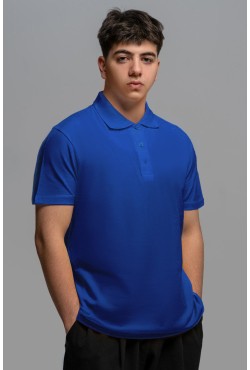 Футболка поло мужская василек